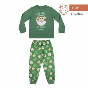Schlafanzug Für Kinder The Mandalorian grün Größe: 12 Jahre