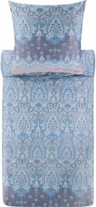 Bassetti Baumwollsatin-Bettwäsche-Garnitur ISOLABELLA Farbe AZURBLAU C1 Größe 135x200+80x80 Bassetti Baumwollsatin-Bettwäsche-Garnitur ISOLABELLA Farbe AZURBLAU C1 Größe 135x200+80x80
