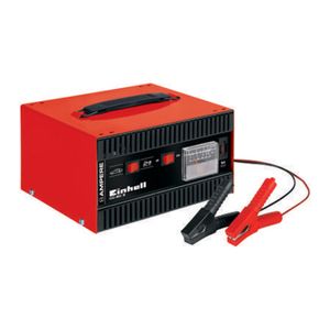 Einhell CC-BC 8 Ladegerät, integrierter Amperezähler, rot, schwarz