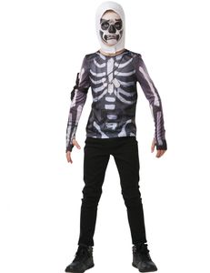 kostüm Fortnite Skull TrooperJungen schwarz Größe 152