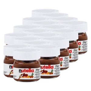 Ferrero Nutella Mini Glas Brotaufstrich Schokolade 25g - Nuss-Nougat (18er Pack
