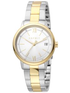 Esprit ES1L181M0115 Kaya Ladies Silver Gold Watch Dámské hodinky Date bicolour