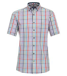 Redmond - Comfort Fit - Herren Freizeithemd Kurzarm Hemd (241070999), Größe:XXL, Farbe:Blau(10)