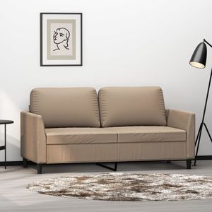 Cloris Designermöbel 2-Sitzer-Sofa Cappuccino-Braun 140 cm Kunstleder 2024 Neu