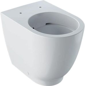 Geberit Stand-Tiefspül-WC ACANTO erhöht, wandbündig, geschlossene Form, Rimfree weiß
