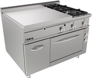Varná doska SARO+elektrická rúra, 2 horáky + dvierka, LQ/TPG6LE