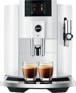JURA Kaffeemaschine D6 Piano Weiße - einschließlich 2 Kg Kaffee