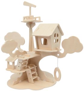 Marabu KiDS 3D Puzzle "Baumhaus" 37 Teile Holzbausatz