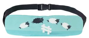 Zweiseitiger Autositz Kopfband für Kinder Autositz Relief Kopf Stützband mit verstellbaren Gürtel Nackenentlastung Schaf Sheep [082]
