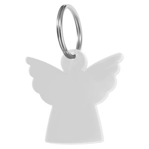 Schlüsselanhänger Engel mit Flügeln in weiß 11cm ca 