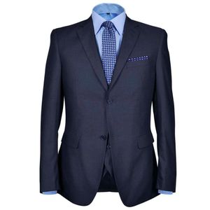 vidaXL Dreiteiliger Herren-Business-Anzug Größe 54 Marineblau