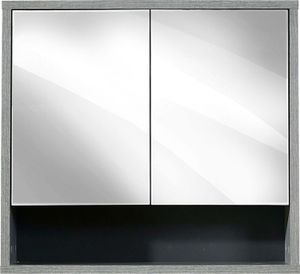 Spiegelschrank - Betondekor - B 70 cm - 2 Türen