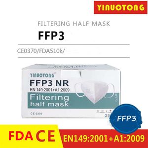 20 masiek FFP3, respirátorová maska ochranná maska CE FFP3 jednotlivo zatavená