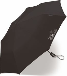 Happy Rain Mini AC UV50 Protect Automatik Taschenschirm Schwarz