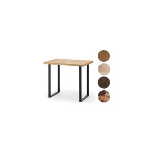 MCA furniture Bartisch Castello - Eiche gekälkt / Edelstahl B 120cm x T 80cm x H 107cm