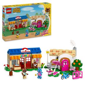 LEGO Animal Crossing Nooks Laden und Sophies Haus Set, kreatives Spielzeug für Kinder mit 2 Mini-Figuren aus der Videospielreihe, Geschenk für Mädchen und Jungen ab 7 Jahren 77050