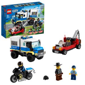 LEGO 60276 City Polizei Gefangenentransporter, Spielzeug-Set mit Motorrad und LKW, Erweiterungsset zur Polizeistation, für Kinder ab 5 Jahre