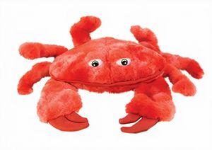 kuscheltier Hund Krabbe 26,5 x 21 cm Plüsch rot