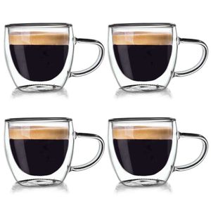 Orion Thermogläser 4 Stück Kaffeegläser Teeglas Kaffeeglas Doppelwandig Gläser