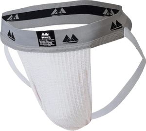 MM Sports Original Edition Swimmer/Jogger Jockstrap 2 inch White - Größe M