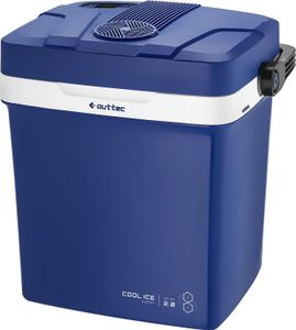 Outtec® Mini Kühlschrank - 27L Nutzinhalt - Kleiner Getränkekühlschrank, Minibar, Tragbare Kühlbox für Camping, Büro, Garten, Picknick, Outdoor