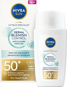 Nivea Sun Derma Blemish Control Fluid do twarzy SPF50+, 40ml