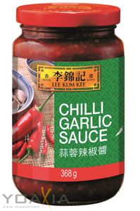 368g LEE KUM KEE Chili Knoblauch Sauce Chilli Garlic Sauce Chili-Knoblauchsoße