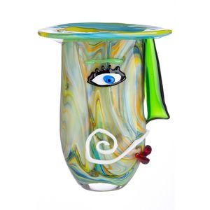 Casablanca by Gilde  Glasart Vase Plato  H. 29 cm,39254