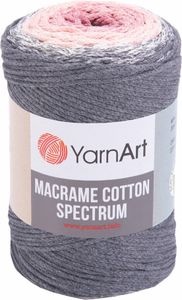 Yarn Art Macrame Cotton Spectrum 1306 Pink Grey