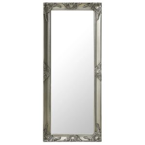 vidaXL Wandspiegel im Barock-Stil 50 x 120 cm Silbern