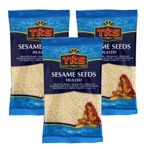 3er Pack TRS geschälte weiße Sesamsamen (3x 100g) | Sesam Sesame Seed