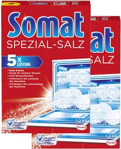 Somat Spezial-Salz Spülmaschinensalz 2x1,2kg Kalkschutz Reinigung
