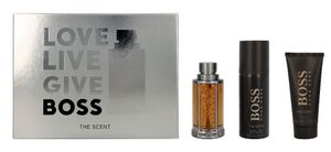 Hugo Boss The Scent For Man zestaw Woda toaletowa 100ml + Dezodorant w sprayu 150ml + Żel pod prysznic 100ml