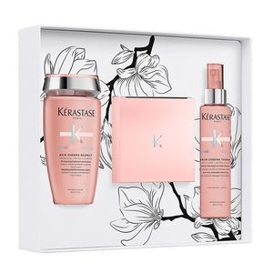 Kerastase Chroma Absolu Spring, Šampón na vlasy, 250 ml + maska na vlasy, 200 ml + sprej na ochranu vlasov pred teplom, 150 ml