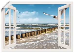 DeVIce: Fensterblick -Ostsee, Produkt:Poster, Größe (HxB):70x100 cm / Poster