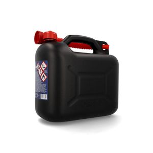 cartrend Kraftstoffkanister Kunststoff 10 Liter mit Ausgießer schwarz