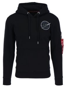 ALPHA INDUSTRIES DARK SIDE HOODY Herren Kapuzenpullover, Größe:XL, Farbe:Black/Reflective