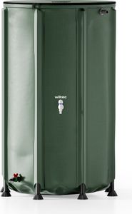 Skládací sud na dešťovou vodu Wiltec 500 l s víkem, sud na dešťovou vodu z PVC 620 g/m², nádrž na dešťovou vodu s kohoutkem, nádrž na zahradní vodu s přípojkou na hadici Skládací sud na dešťovou vodu Wiltec 500 l s víkem, sud na dešťovou vodu z PVC 620 g/m², nádrž na dešťovou vodu s kohoutkem, nádrž na zahradní vodu s přípojkou na hadici