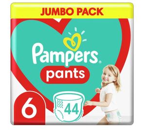 Pieluszki pampers 15kg+, rozmiar 6-exlarge, 44 sztuki