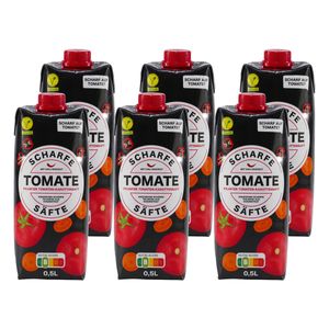 Scharfe Säfte Tomate - Pikanter Tomatensaft (12 x 0,5L)