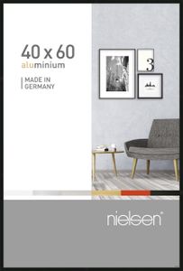 Nielsen Aluminium Bilderrahmen Pixel, 40x60 cm, Schwarz