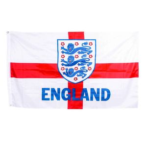 England FA - Fahne, Wappen RD2847 (91,44 cm x 152,4 cm) (Weiß/Rot/Blau)