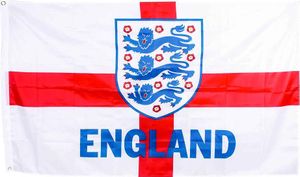 England FA - Fahne, Wappen RD2847 (91,44 cm x 152,4 cm) (Weiß/Rot/Blau)