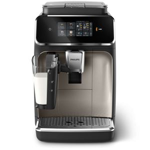 Philips Kaffeevollautomat 2200 Series, 2 Kaffeeeinstellungen, Milchaufschäumer, schwarz (EP2336/40)
