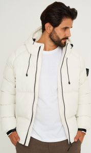 SOULSTAR Herren Winterjacke S2BADGAM Herren Pufferjacke mit Kapuze warme Steppjacke Mens Jacket