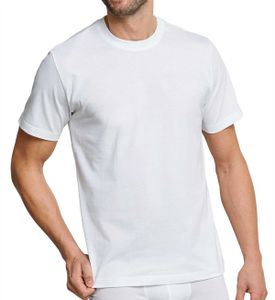 Schiesser Herren Unterhemd American T-Shirt Rundhals Doppelpack - 208150, Größe Herren:XL, Farbe:weiss