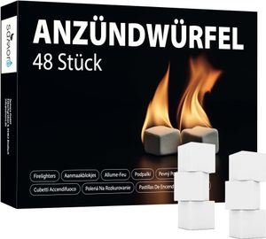 1152x Anzündwürfel Kaminanzünder Ofen Feuer Anzünder Grillanzünder Kohleanzünder