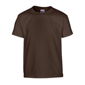 Gildan Unisex T-Shirt Heavy Cotton™ Youth T- Shirt 5000B Braun Dark Chocolate S (164)