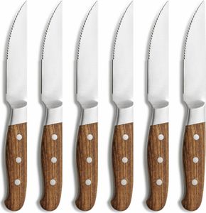 Comas Steakový nôž Aconcagua Set of 6, nôž na mäso, nerezová oceľ, palisandrové drevo, 25,8 cm, 7446