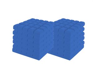 12 Stück Selbstklebend Akustikschaumstoff 30x30x5 cm Blau Akustikschaumstoff Pyramidenschaumstoffe
